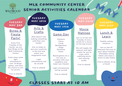 MLK Community Center Senior Activities