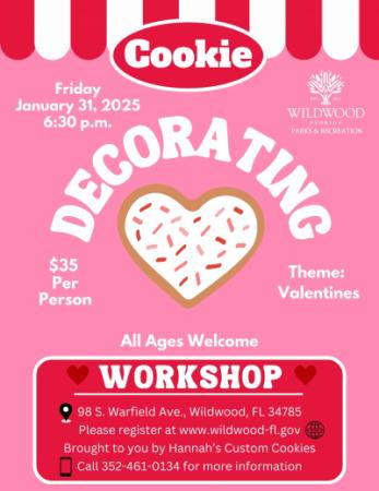 Cookie Decorating Workshop, January 31, 2025