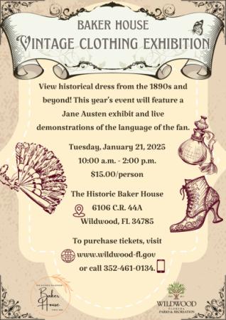 Baker House Vintage Clothing Exhibit