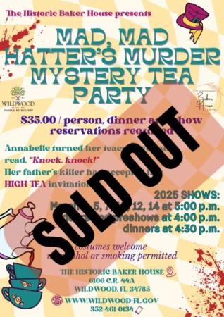 Sold Out: Baker House Murder Mystery Event