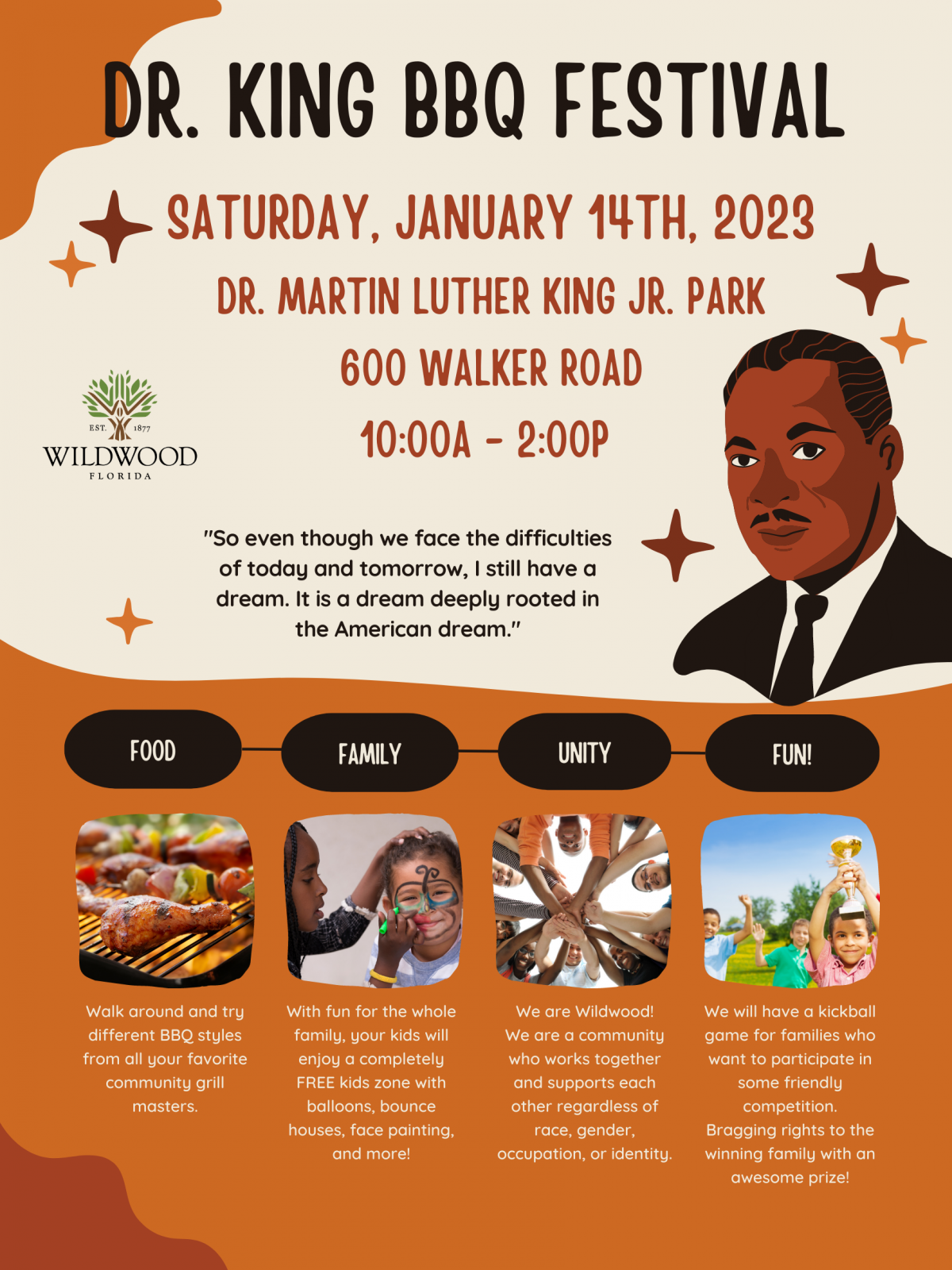 Dr. King BBQ Festival - Jan. 14th at 10am
