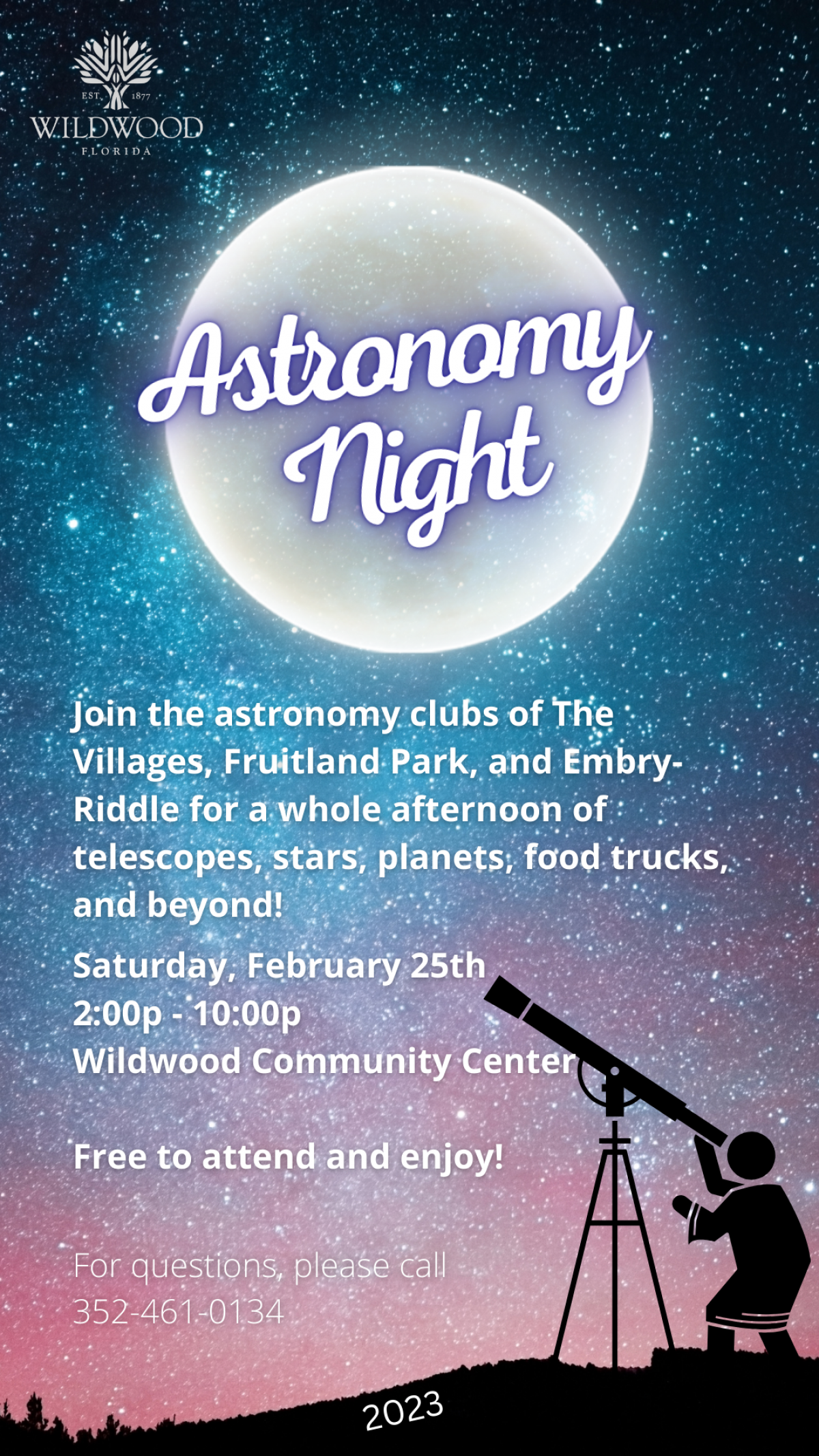 Astronomy Night - February 25th at 2pm