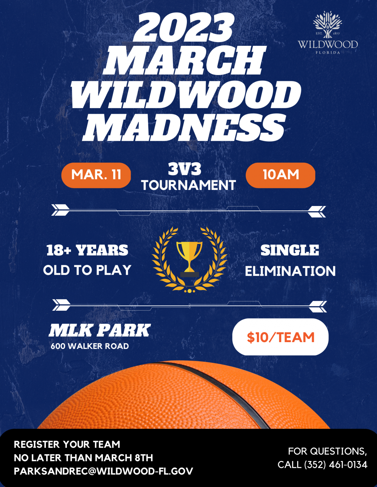2023 March Wildwood Madness Basketball Tournament - March 11th at 10am