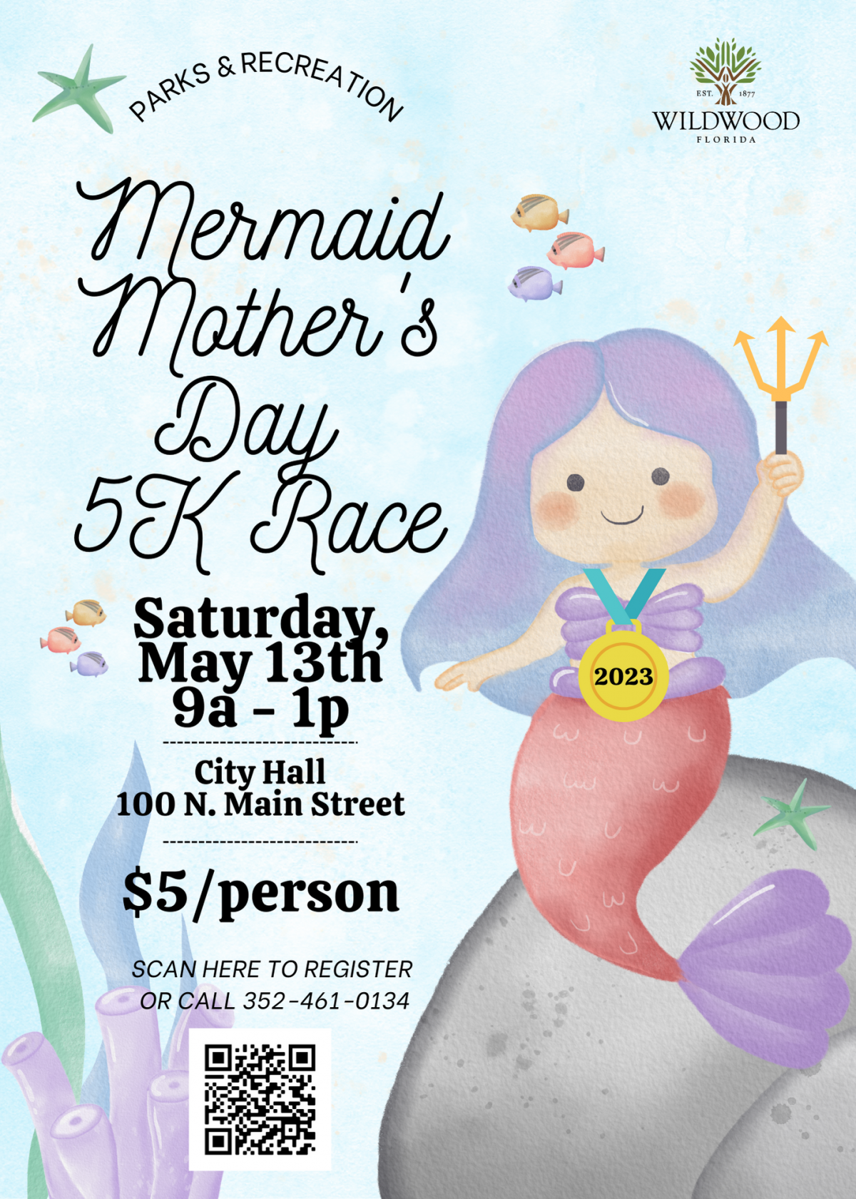 Mermaid Mother's Day 5K Race - May 13th at 9am