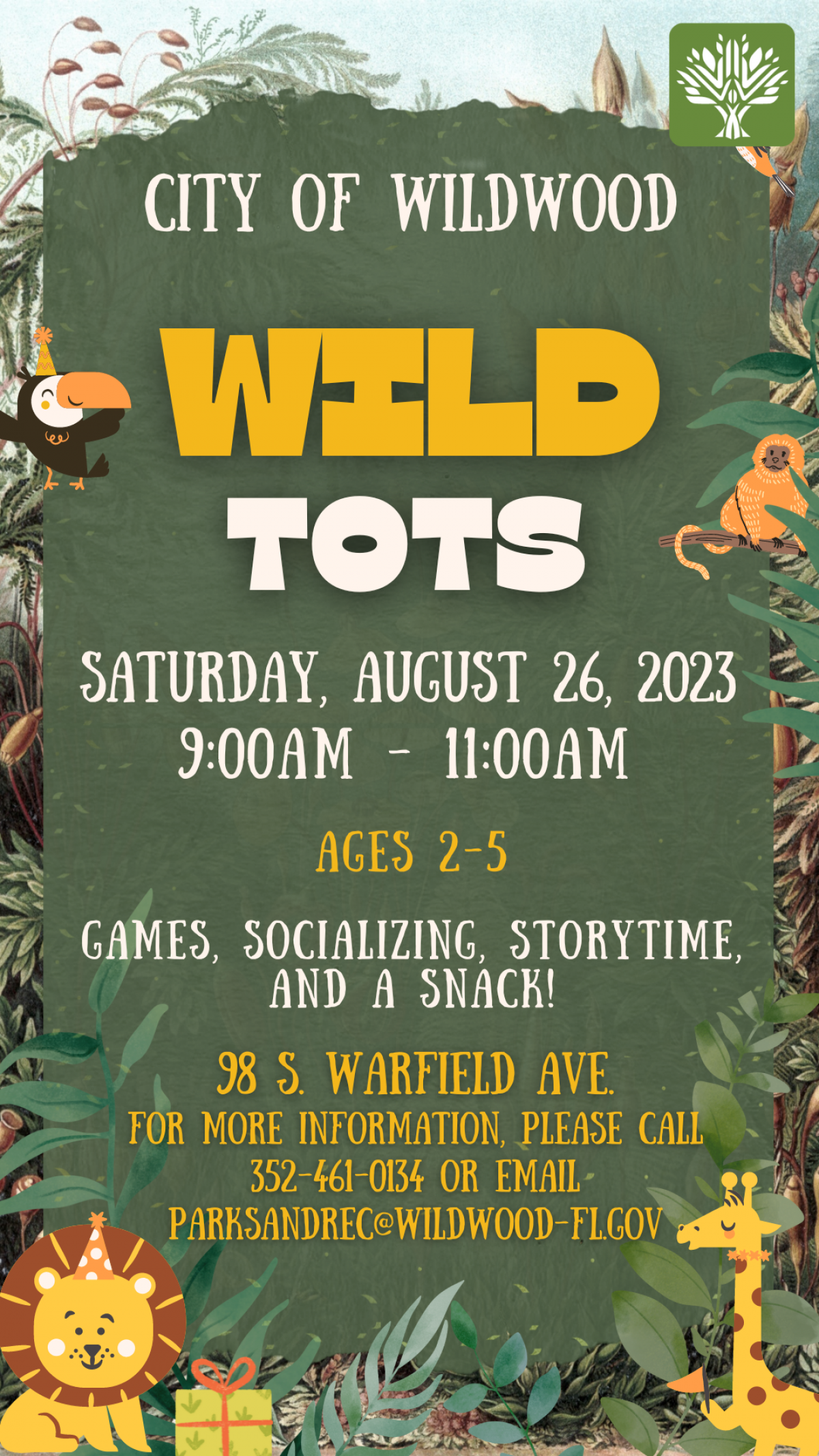 Wild Tots Play Time - 08.26.23